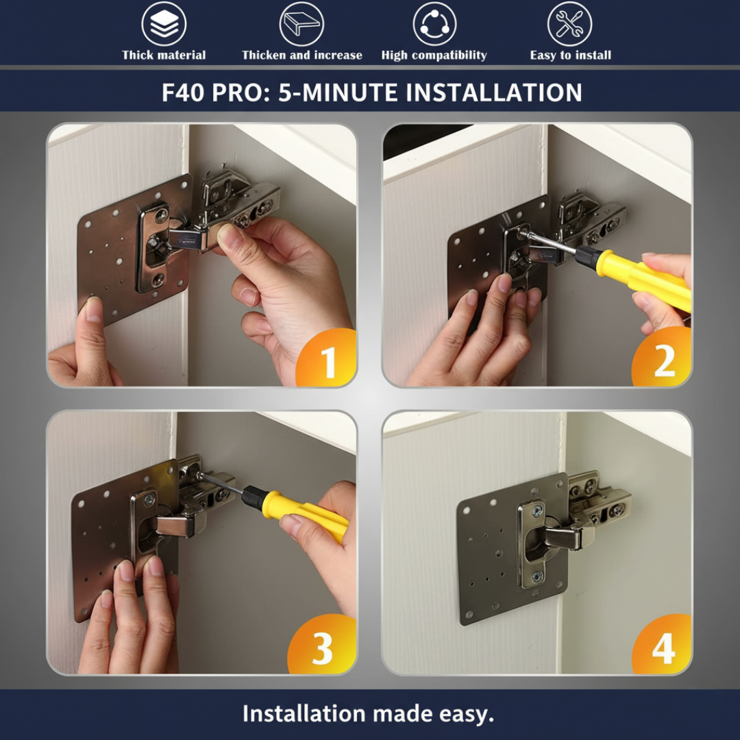 F40 PRO | The 5-Minute Cabinet Repair Plate