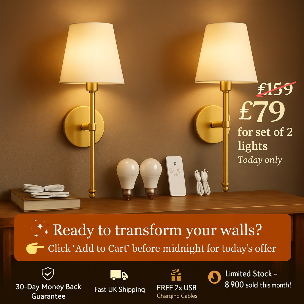 W50 PRO | The 3-in-1 Wireless Wall Light (Set of 2)