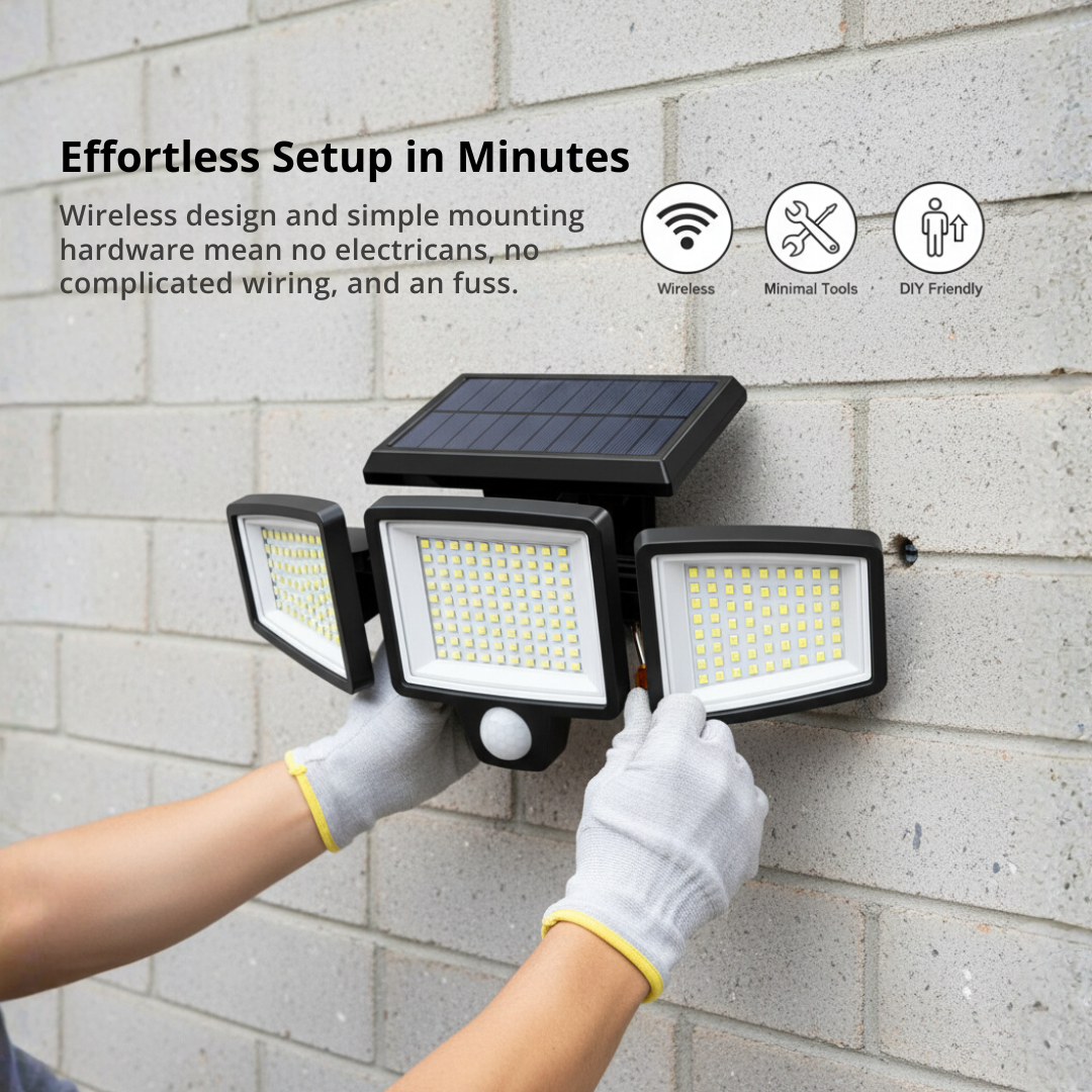 V70 PRO | The 270° Auto-Sensor Security Light