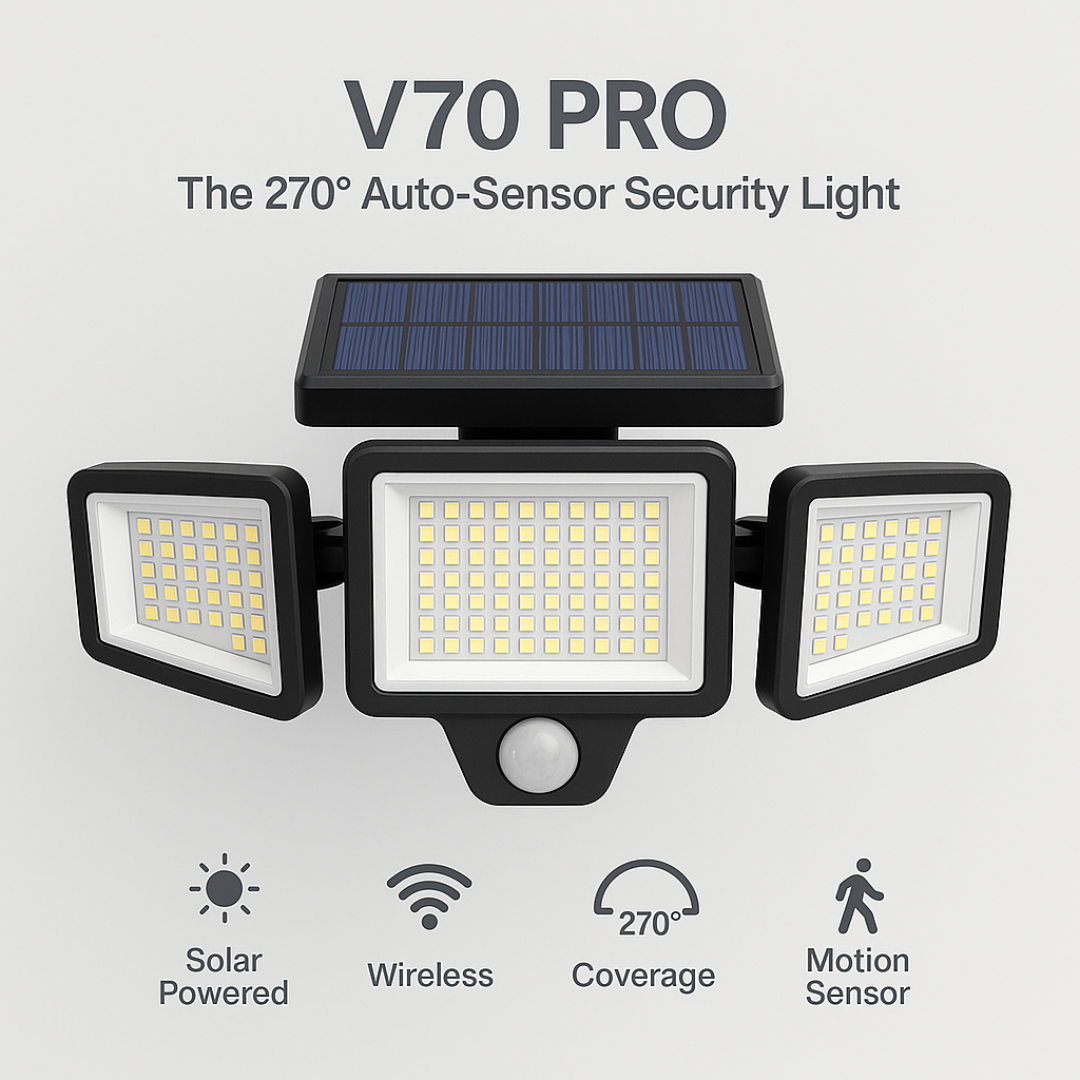 V70 PRO | The 270° Auto-Sensor Security Light
