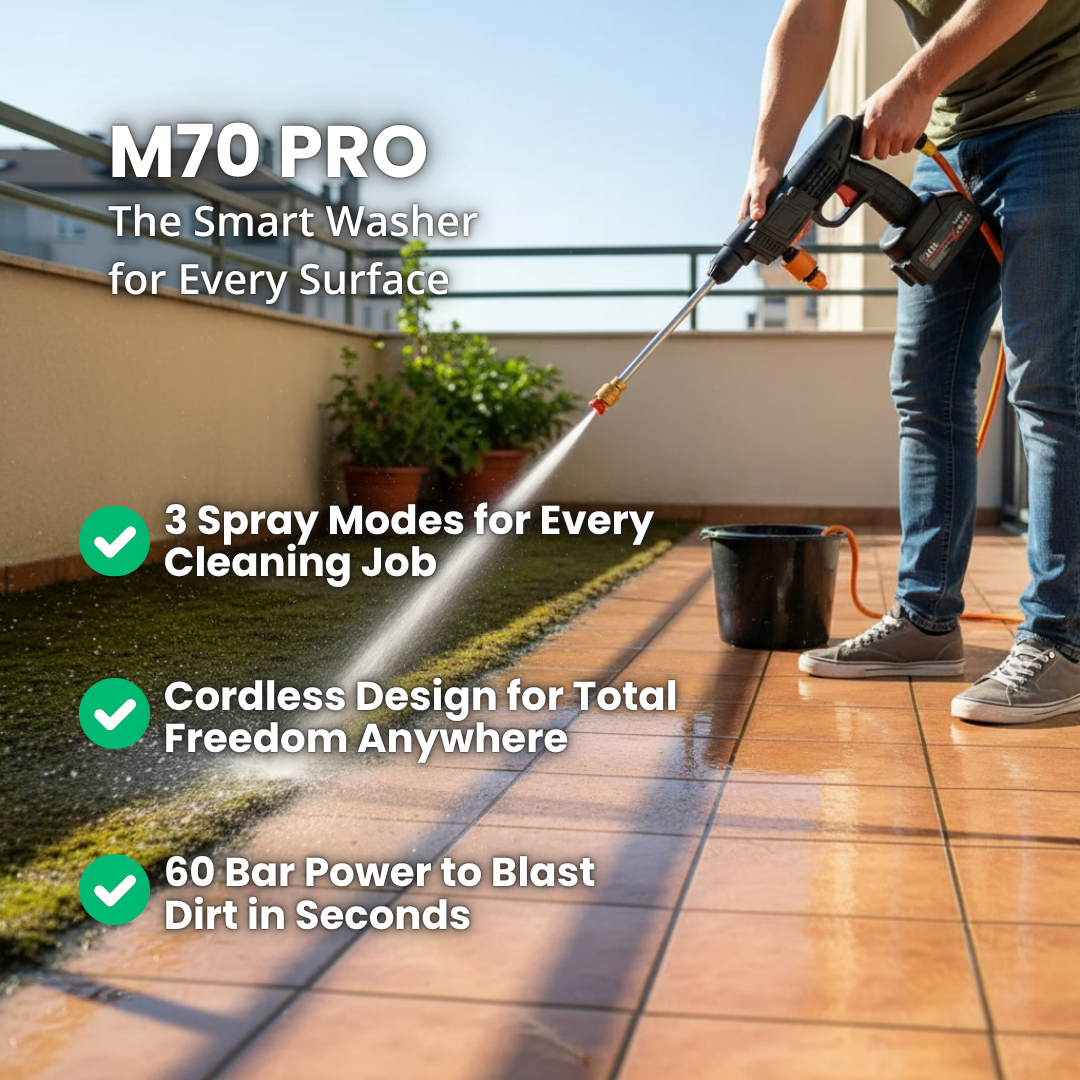 M70 PRO | The Cordless Jet Washer