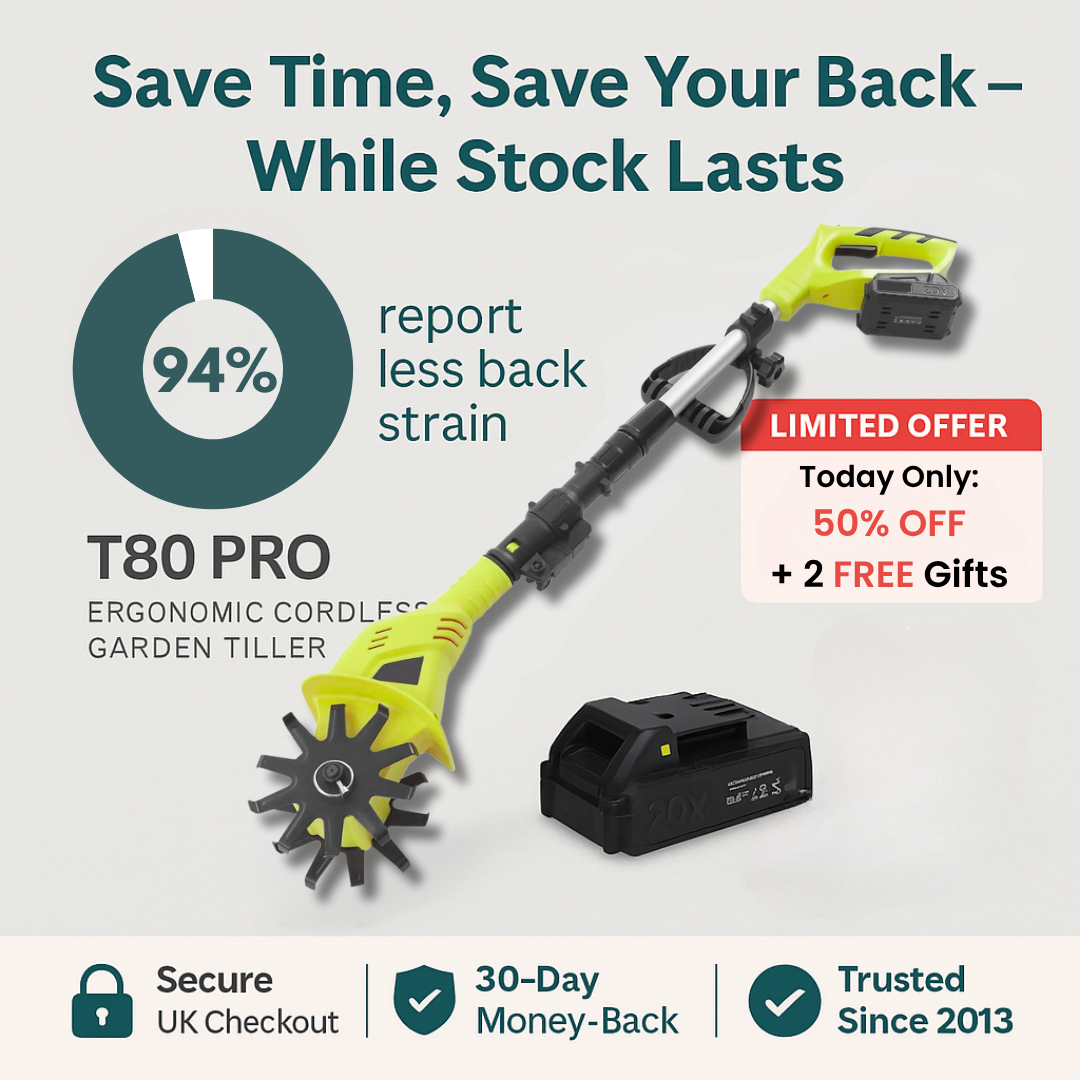 T80 PRO | The Ergonomic Cordless Garden Tiller