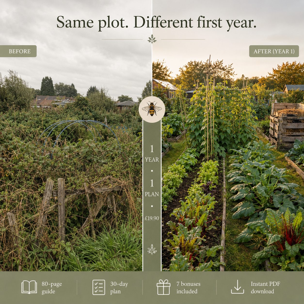 Bee-First Garden First Year on the Plot Edition