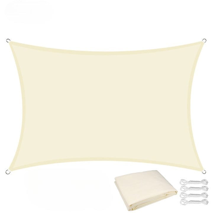 Jardioui Beige / Rectangle / 5x3M Pare-soleil imperméable
