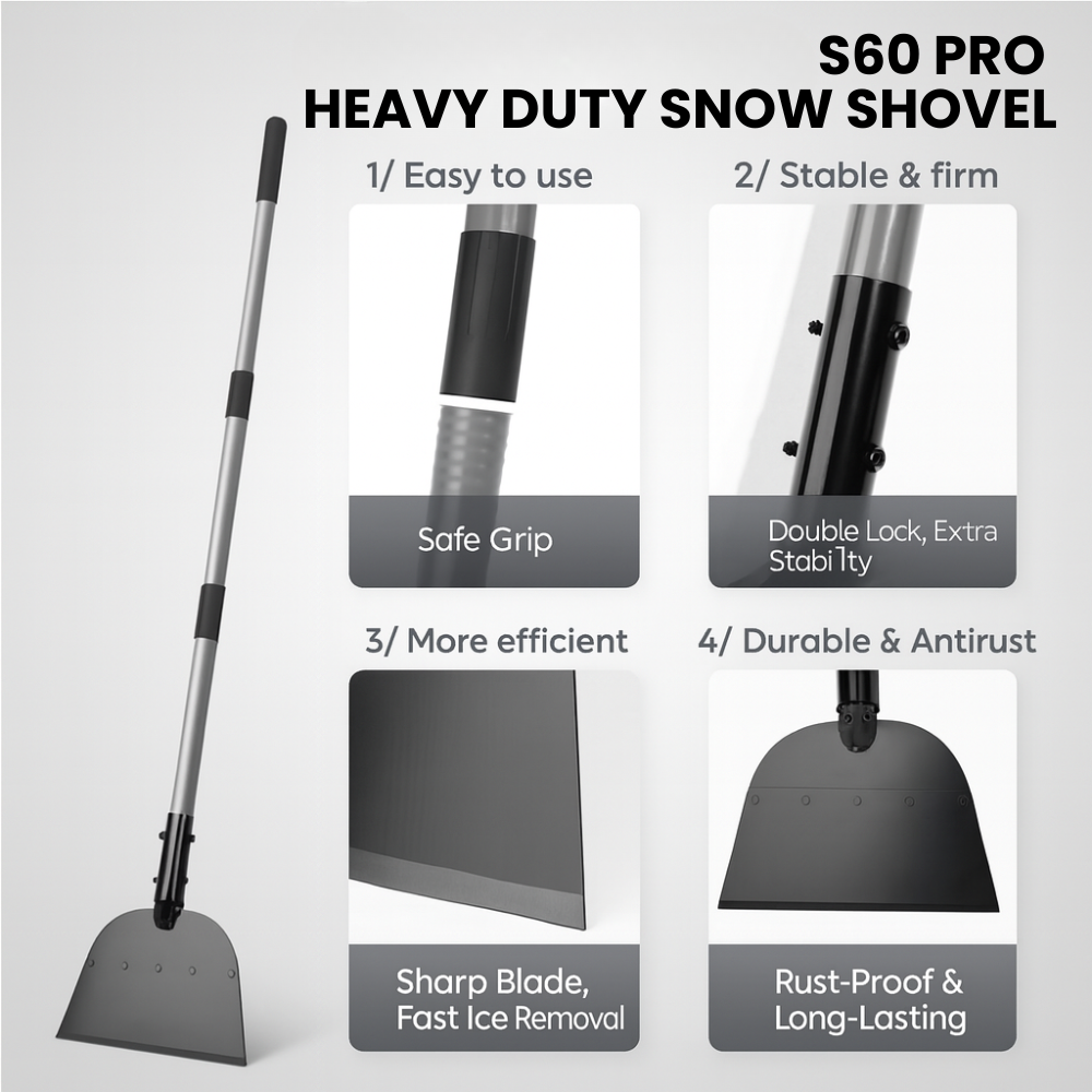 S60 PRO | Heavy Duty Snow Shovel