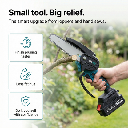 G70 PRO | The One-Hand Branch Chainsaw