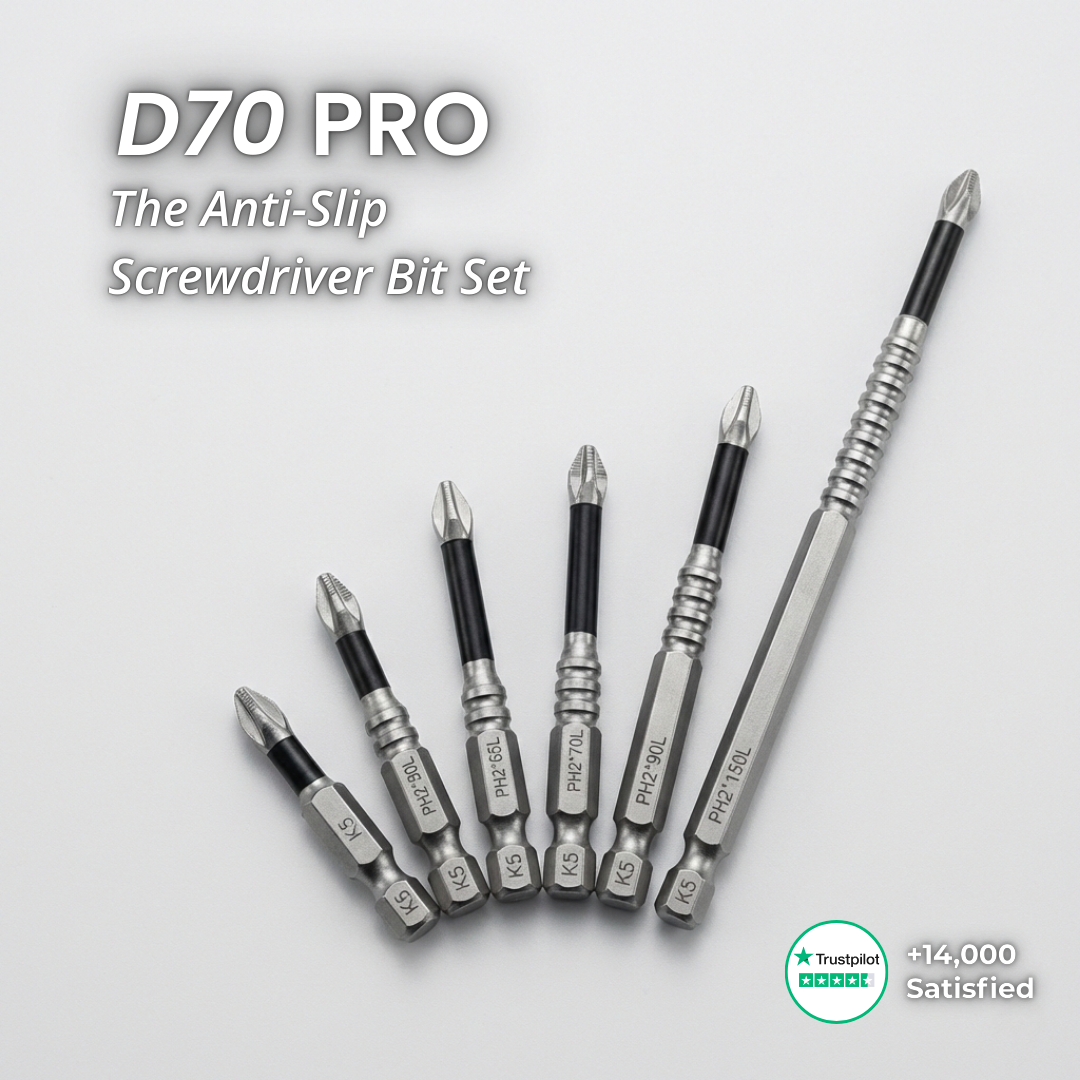 D70 PRO | The Anti-Slip Screwdriver Bit Set