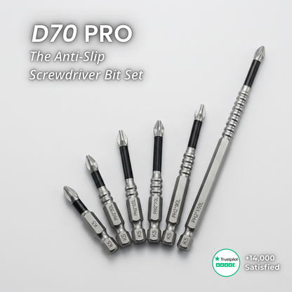 D70 PRO | The Anti-Slip Screwdriver Bit Set