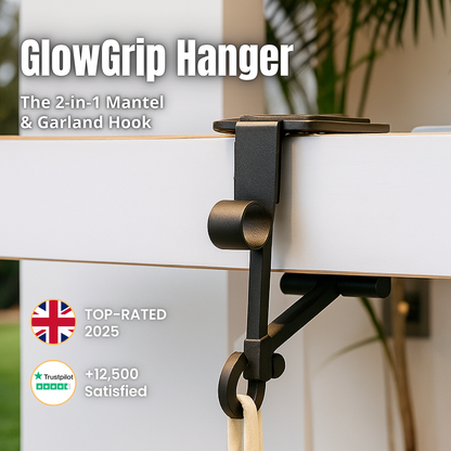 GlowGrip | The 2-in-1 Mantel & Garland Hanger