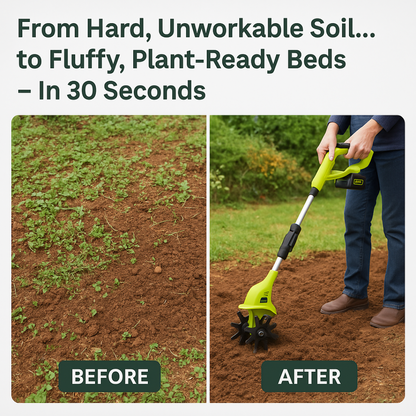 T80 PRO	| The Ergonomic Cordless Garden Tiller