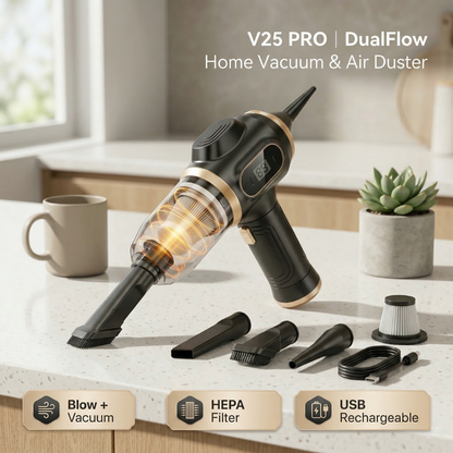 V25 PRO | DualFlow Home Vacuum & Air Duster