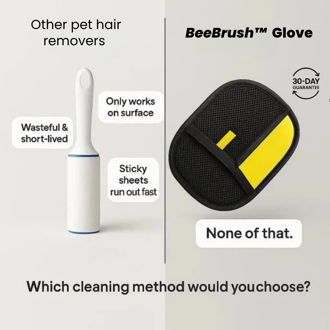 BeeBrush Gloves | The 2-in-1 Pet Hair Remover