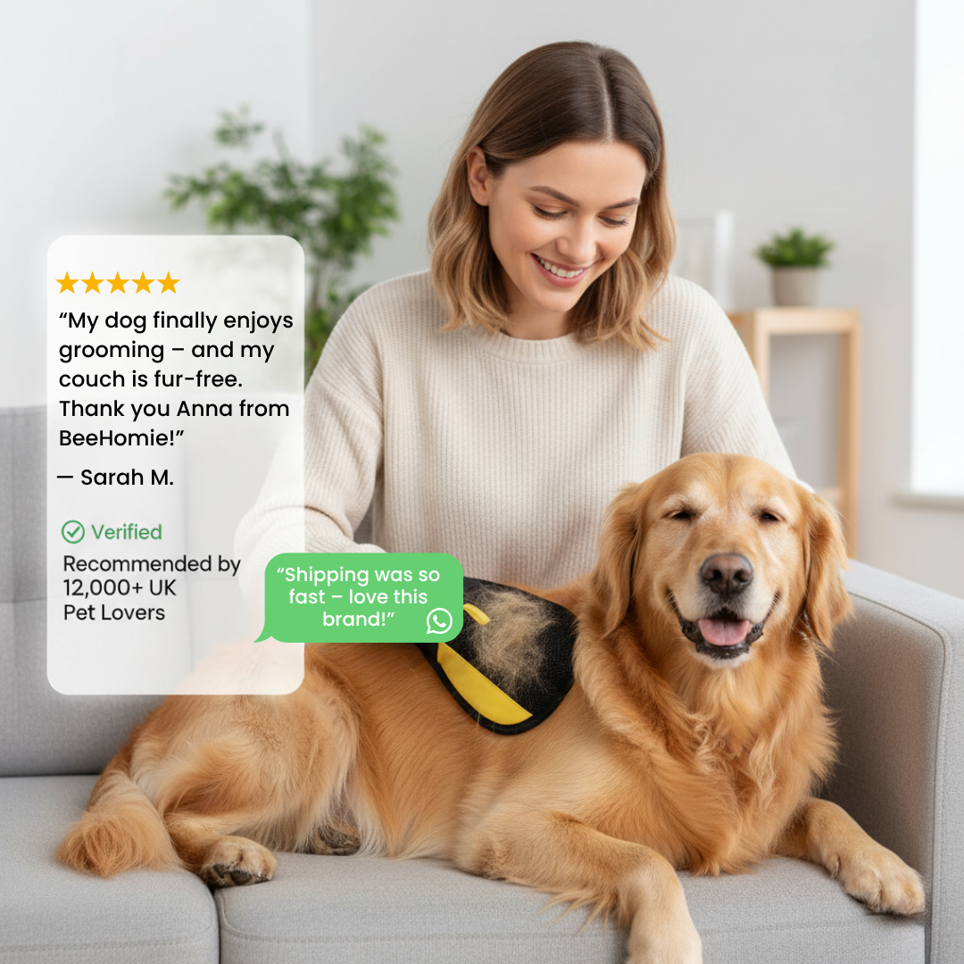 BeeBrush Gloves | The 2-in-1 Pet Hair Remover