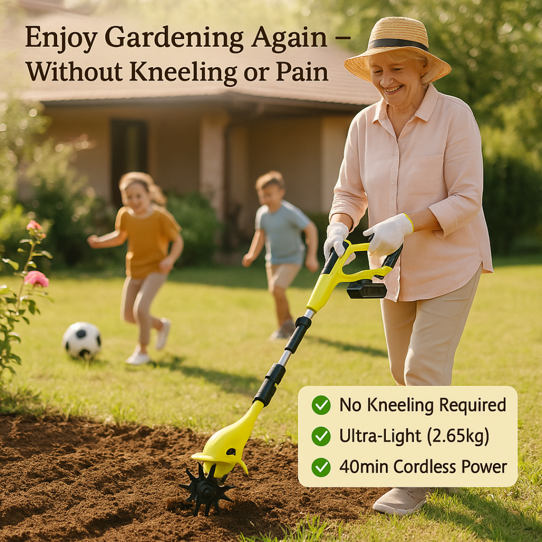 T80 PRO	| The Ergonomic Cordless Garden Tiller
