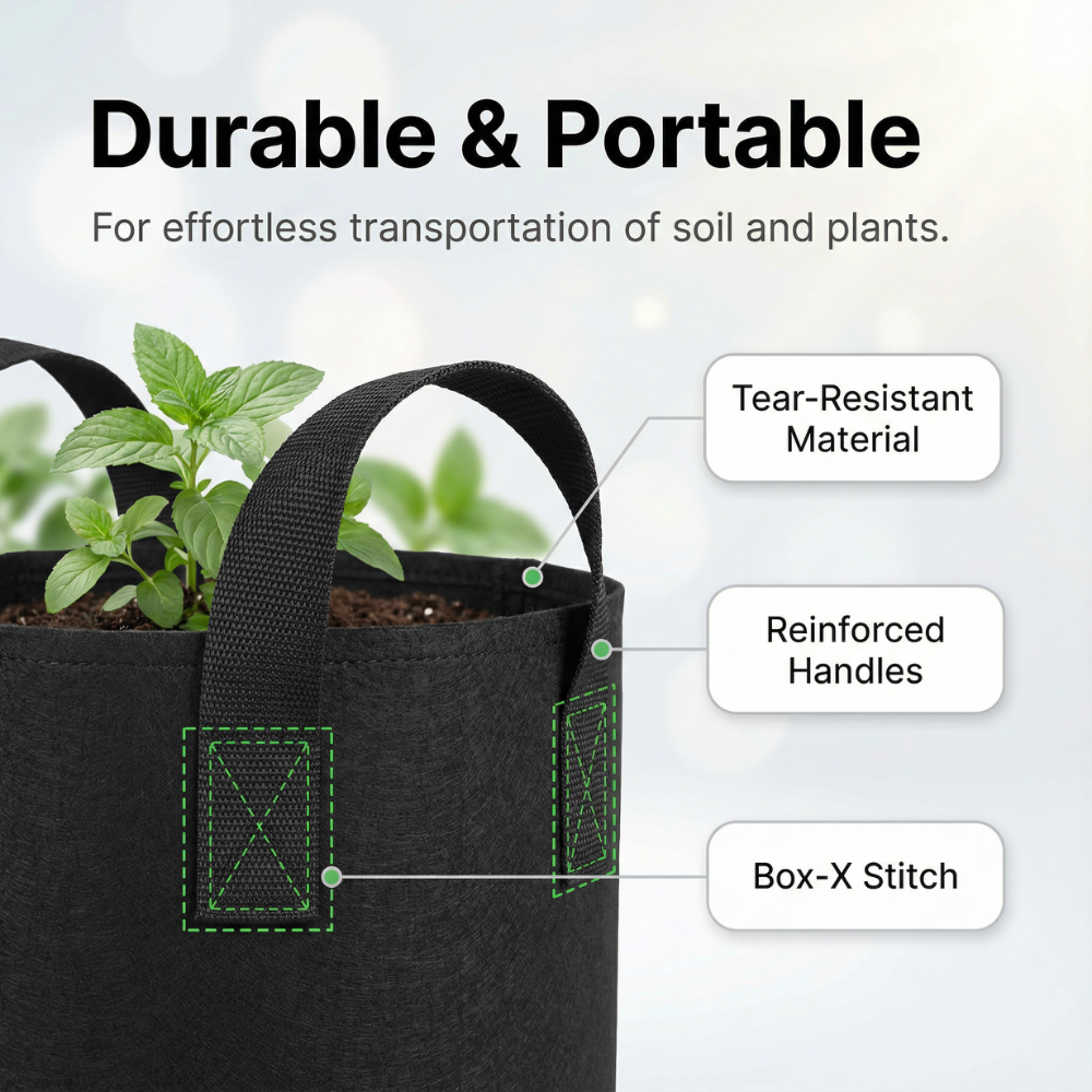 FP1 | Heavy-Duty Reusable Fabric Planters