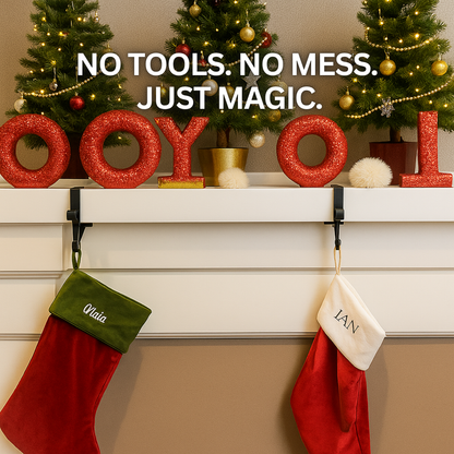 GlowGrip | The 2-in-1 Mantel & Garland Hanger