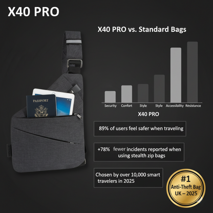 X40 PRO | The Stealth Anti-Theft Shoulder Bag