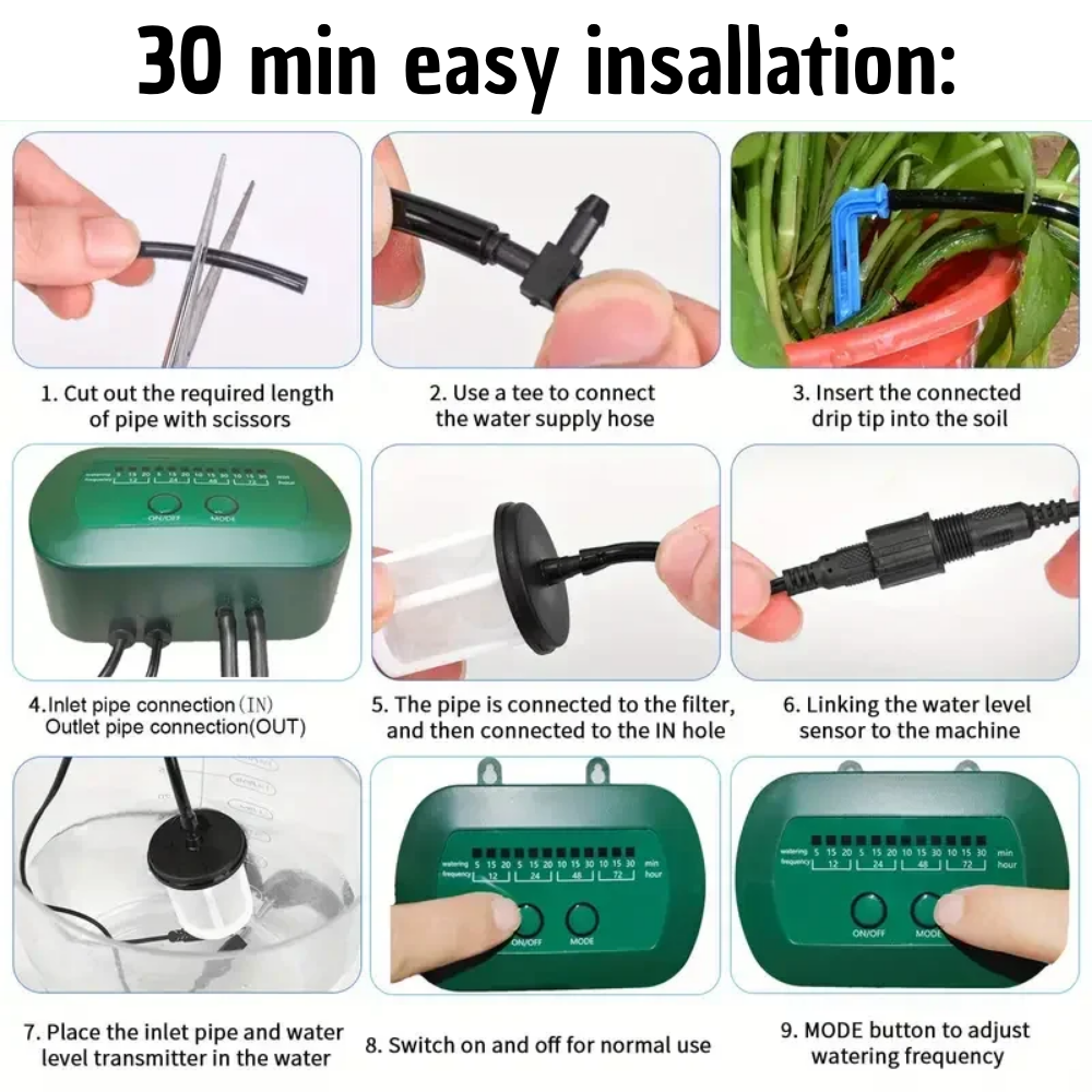 W60 PRO | The Solar Auto-Watering System