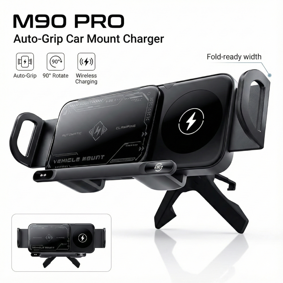 M90 PRO | The Auto-Grip Car Mount Charger