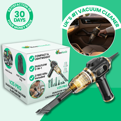 V25 PRO | DualFlow Car Vacuum & Air Duster