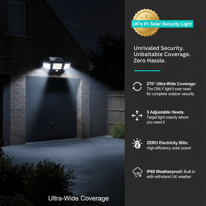 V70 PRO | The 270° Auto-Sensor Security Light
