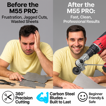 M55 PRO | The Drill-Powered Sheet Metal Shredder