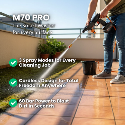 M70 PRO | The Cordless Jet Washer