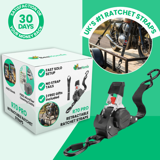 R70 PRO | One-Hand Retractable Ratchet Straps
