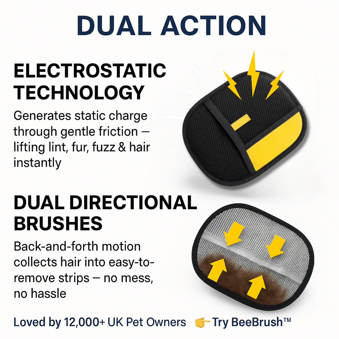 BeeBrush Gloves | The 2-in-1 Pet Hair Remover
