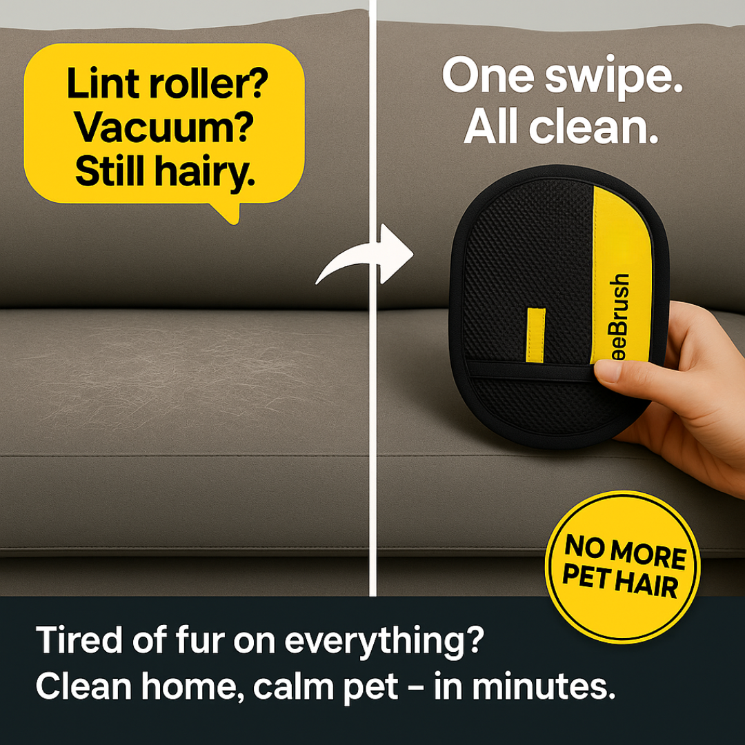 BeeBrush Gloves | The 2-in-1 Pet Hair Remover