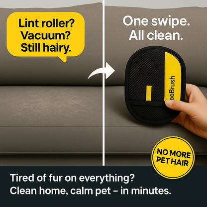 BeeBrush Gloves | The 2-in-1 Pet Hair Remover
