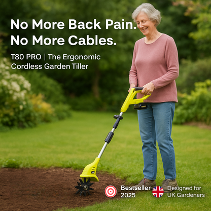 T80 PRO	| The Ergonomic Cordless Garden Tiller