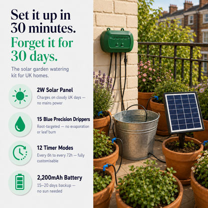 W60 PRO | The Solar Auto-Watering System