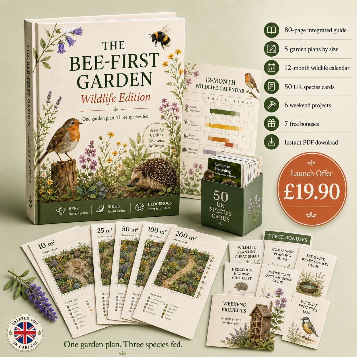 Bee-First Garden Wildlife Edition