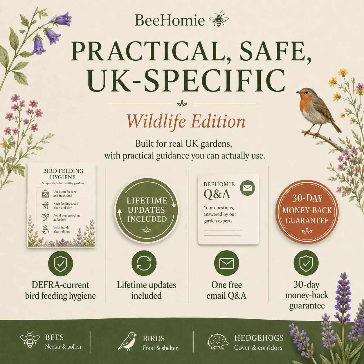 Bee-First Garden Wildlife Edition