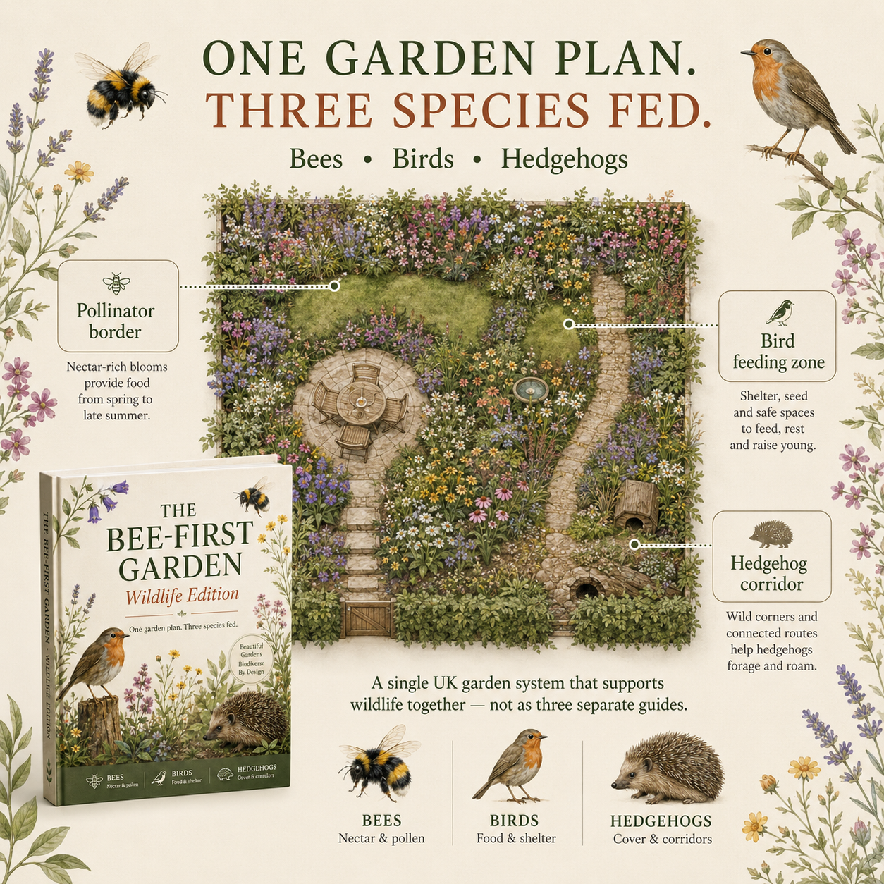 Bee-First Garden Wildlife Edition