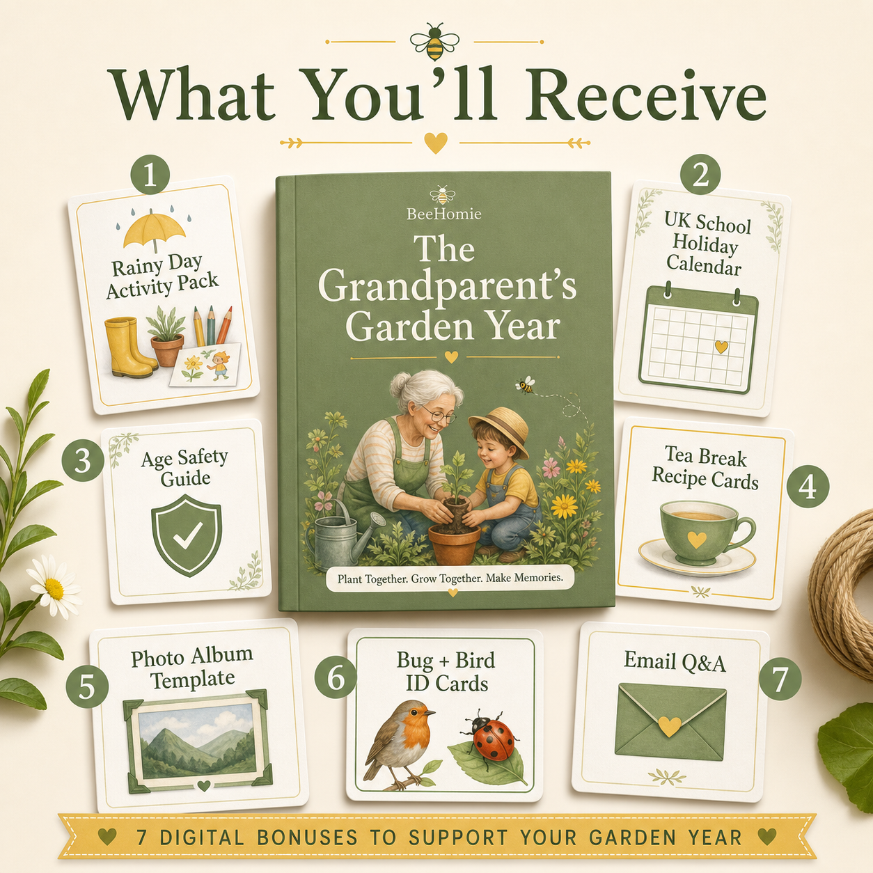 Bee-First Garden - The Grandparent's Garden Year