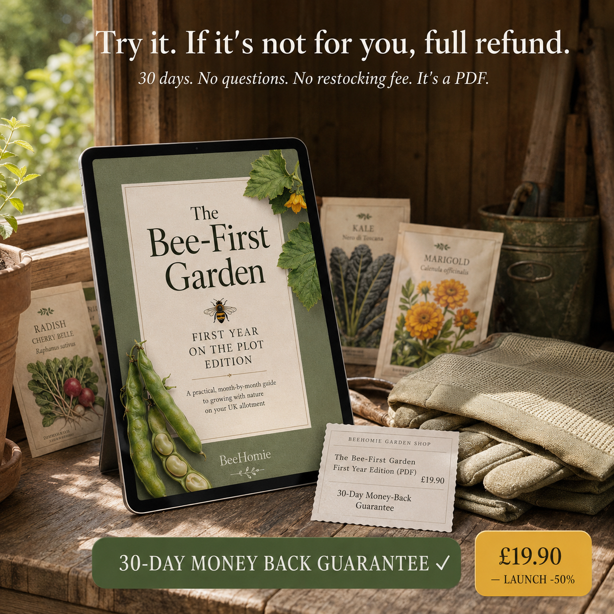 Bee-First Garden First Year on the Plot Edition
