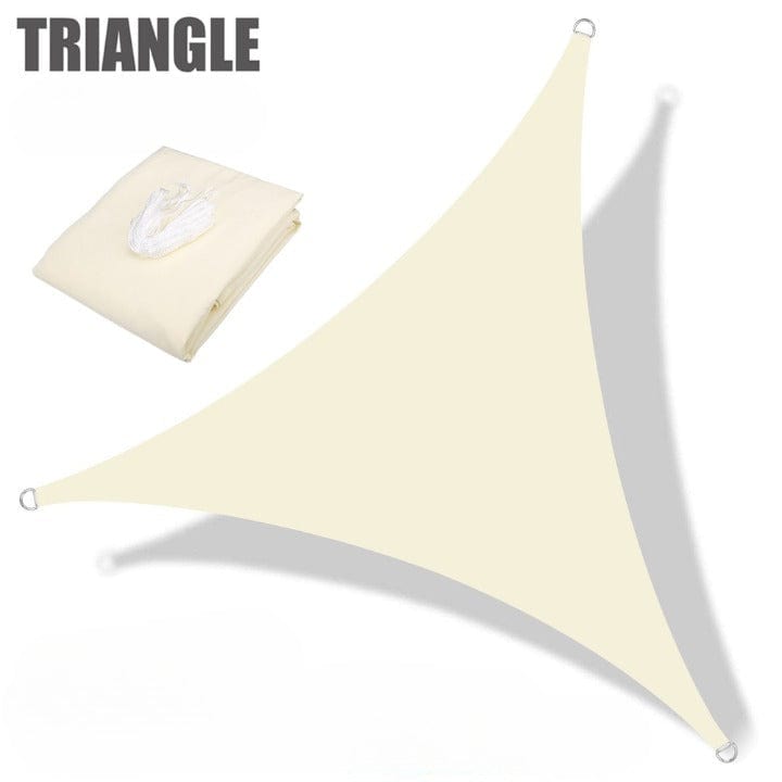 Jardioui Beige / Triangle / 5x3M Pare-soleil imperméable