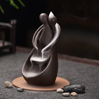 Jardioui 0 Brûleur d'encens purificateur Zen
