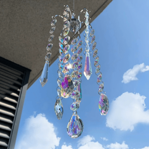 Jardioui Carillons attrape-soleil en cristal