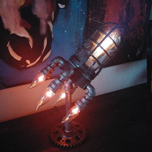 Jardioui Lampe-fusée Steampunk