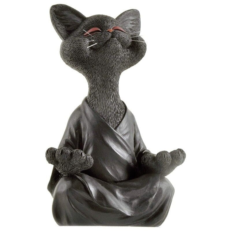 Jardioui Statue chat position yoga