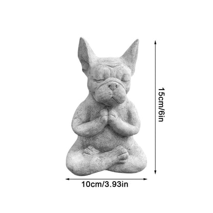 Jardioui Statue de chien position yoga